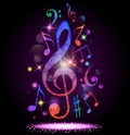 Colorful music background