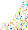 Colorful Music Background Royalty Free Stock Photo