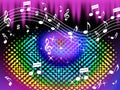Colorful Music Background Means Harmony And Song