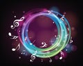 Colorful music notes Royalty Free Stock Photo