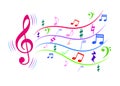 Colorful Music Notes