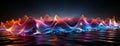 Colorful music rhythmic equalizer backgroundc