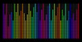 Colorful music spectrum. eps 10 vector illustration