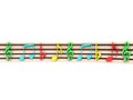 Colorful musical clefs