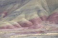 Colorful muted tones of John Day Fossil Beds Painted hills Unit