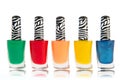 Colorful nail polish