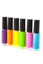 Colorful nailpolish Royalty Free Stock Photo