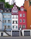 Colorful Row Homes built in 1791 in Cochem Germany - Mosel River Region