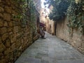 Colorful narrow streets in the medieval town of Massa Marittima in Tuscany - 8 Royalty Free Stock Photo