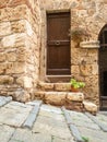 Colorful narrow streets in the medieval town of Massa Marittima in Tuscany - 6 Royalty Free Stock Photo