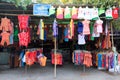 Colorful Native shirt and T-shirts sold on the street shop in Yangon