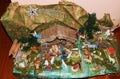 Colorful nativity scene