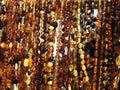 Amber jewelry pattern Royalty Free Stock Photo