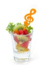 Colorful natural fruit salad Royalty Free Stock Photo