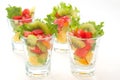 Colorful natural fruit salad Royalty Free Stock Photo