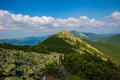Colorful natural summer landscape in the Carpathian mountains. Landscape of summer mountains for wallpaper Royalty Free Stock Photo
