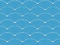 Azul curva ondas patrón 