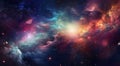 Colorful Nebula deep space background