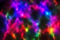 Colorful nebula. Deep space. Bright stars. Beautiful fantasy multicolor universe. Outer space background with vibrant nebula, Royalty Free Stock Photo