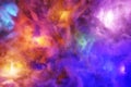 Colorful nebula gas cloud in outer space star background 3D rendering Royalty Free Stock Photo