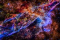 Colorful nebula in outer space