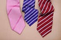Colorful neckties