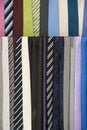 Colorful neckties hanging, fashion accessory Royalty Free Stock Photo