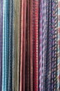 Colorful Neckties hanging on a rack