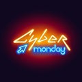 Colorful Neon Cyber Monday Sign
