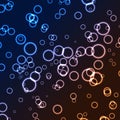 Colorful neon geometric circles abstract background Royalty Free Stock Photo