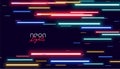 Colorful neon speed lights background design