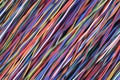 Colorful network cable and wire Royalty Free Stock Photo