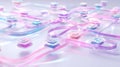 A Colorful Network of Interconnected Paths Featuring Digital Icons and Fluid Lines Reflecting Modern Communication Technology Royalty Free Stock Photo