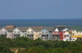 Colorful New Beach Homes Royalty Free Stock Photo