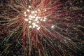 Colorful New Year\'s fireworks with long exposure time wallpaper