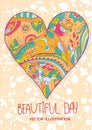 colorful nice heart pattern Royalty Free Stock Photo