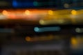 Colorful night city lights bokeh Royalty Free Stock Photo