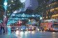 Night life at Orchard Road, Singapore, December,2018.