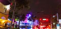 Colorful night on Ocean Drive