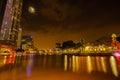 Colorful night scene and Light Building