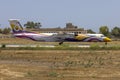 Colorful Nok Air Dash 8 after end of lease Royalty Free Stock Photo