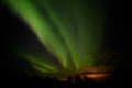 Colorful northern lights Aurora Borealis, Iceland Royalty Free Stock Photo