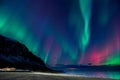 Colorful northern lights explosion in Iceland