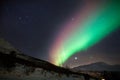 Colorful northern lights in Norway Royalty Free Stock Photo