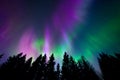 Colorful northern lights Royalty Free Stock Photo