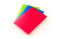 Colorful Notebook 3d Rendering on white Royalty Free Stock Photo