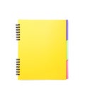 Colorful notebook on white background Royalty Free Stock Photo