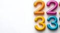 Colorful numbers educational design Royalty Free Stock Photo
