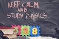 Numbers on a black chalkboard Royalty Free Stock Photo