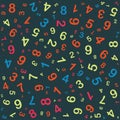 Numbers pattern background - school and kinds background